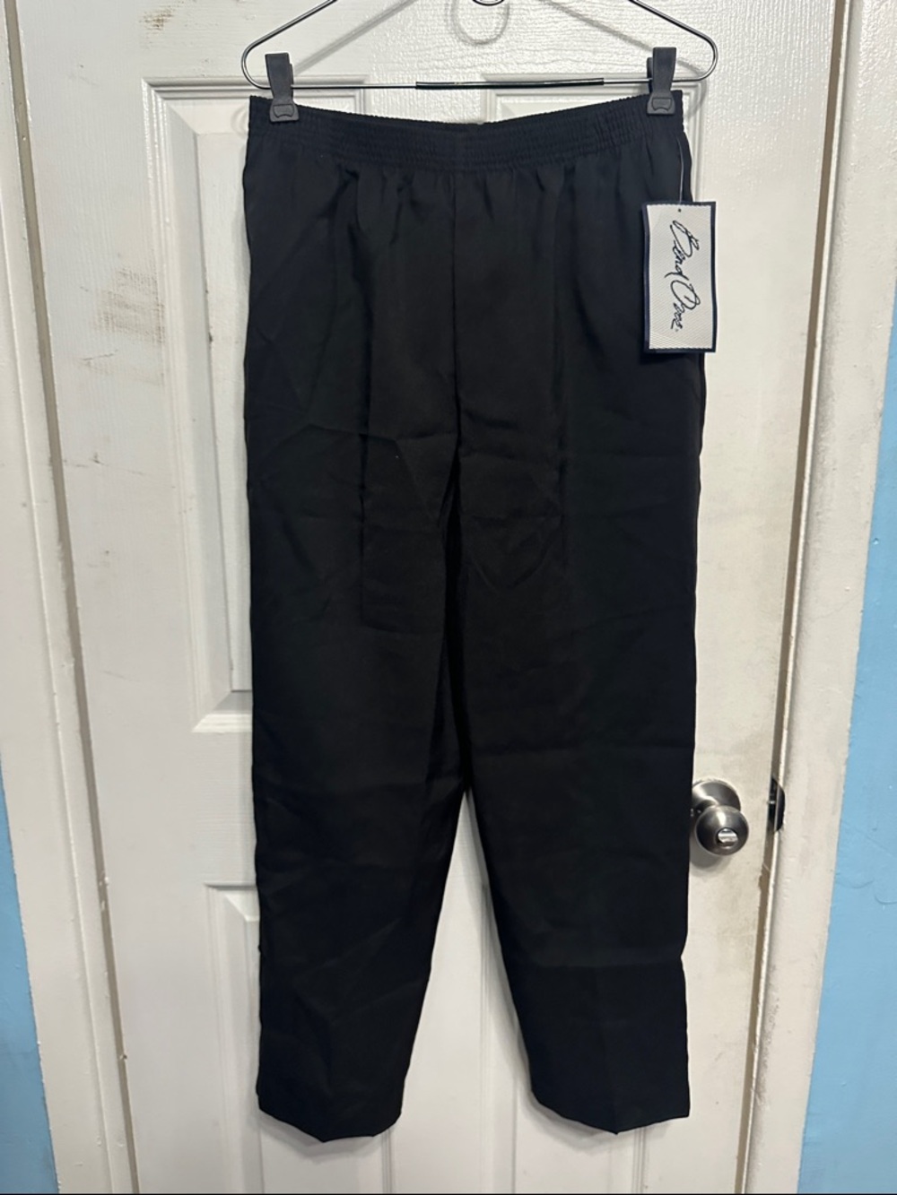 Ben Davis Black Elastic-Waist Chinos
